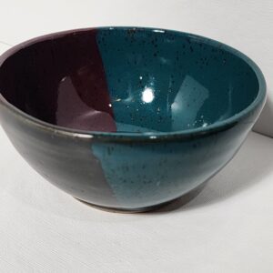 Teal Purple Black Bowl